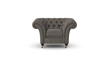 Load image into Gallery viewer, Milano Chesterfield Club Storm Tuscan Linen handmade