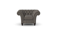 Load image into Gallery viewer, Milano Chesterfield Club Storm Tuscan Linen handmade