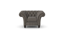 Load image into Gallery viewer, Milano Chesterfield Club Storm Tuscan Linen handmade