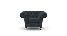 Load image into Gallery viewer, Milano Chesterfield Club Twilight Tuscan Linen handmade