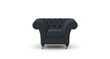 Load image into Gallery viewer, Milano Chesterfield Club Twilight Tuscan Linen handmade
