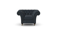 Load image into Gallery viewer, Milano Chesterfield Club Twilight Tuscan Linen handmade