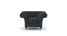 Load image into Gallery viewer, Milano Chesterfield Club Twilight Tuscan Linen handmade