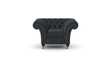 Load image into Gallery viewer, Milano Chesterfield Club Twilight Tuscan Linen handmade