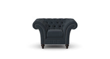 Load image into Gallery viewer, Milano Chesterfield Club Twilight Tuscan Linen handmade