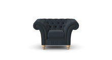 Load image into Gallery viewer, Milano Chesterfield Club Twilight Tuscan Linen handmade
