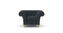 Load image into Gallery viewer, Milano Chesterfield Club Twilight Tuscan Linen handmade
