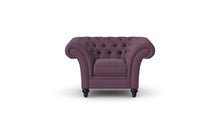 Load image into Gallery viewer, Milano Chesterfield Club Amethyst Tuscan Linen handmade