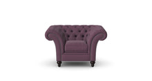 Load image into Gallery viewer, Milano Chesterfield Club Amethyst Tuscan Linen handmade