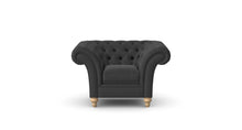 Load image into Gallery viewer, Milano Chesterfield Club Ash Tuscan Linen handmade