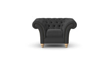 Load image into Gallery viewer, Milano Chesterfield Club Ash Tuscan Linen handmade