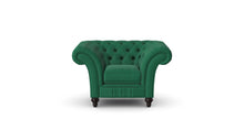 Load image into Gallery viewer, Milano Chesterfield Club Azure Tuscan Linen handmade