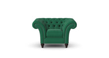 Load image into Gallery viewer, Milano Chesterfield Club Azure Tuscan Linen handmade