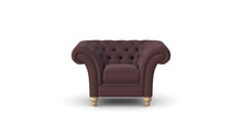 Load image into Gallery viewer, Milano Chesterfield Club Cinnamon Tuscan Linen handmade