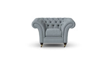 Load image into Gallery viewer, Milano Chesterfield Club Dove Tuscan Linen handmade