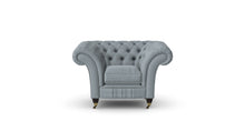 Load image into Gallery viewer, Milano Chesterfield Club Dove Tuscan Linen handmade