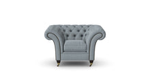 Load image into Gallery viewer, Milano Chesterfield Club Dove Tuscan Linen handmade