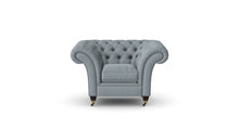 Load image into Gallery viewer, Milano Chesterfield Club Dove Tuscan Linen handmade