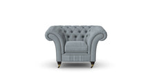 Load image into Gallery viewer, Milano Chesterfield Club Dove Tuscan Linen handmade