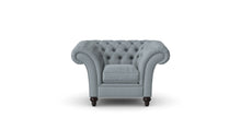 Load image into Gallery viewer, Milano Chesterfield Club Dove Tuscan Linen handmade