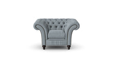 Load image into Gallery viewer, Milano Chesterfield Club Dove Tuscan Linen handmade