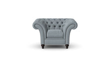 Load image into Gallery viewer, Milano Chesterfield Club Dove Tuscan Linen handmade
