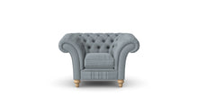 Load image into Gallery viewer, Milano Chesterfield Club Dove Tuscan Linen handmade