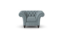 Load image into Gallery viewer, Milano Chesterfield Club Duck Egg Tuscan Linen handmade