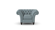 Load image into Gallery viewer, Milano Chesterfield Club Duck Egg Tuscan Linen handmade
