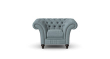 Load image into Gallery viewer, Milano Chesterfield Club Duck Egg Tuscan Linen handmade