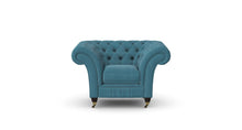Load image into Gallery viewer, Milano Chesterfield Club Teal Boutique Velvet handmade