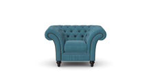Load image into Gallery viewer, Milano Chesterfield Club Teal Boutique Velvet handmade