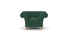 Load image into Gallery viewer, Milano Chesterfield Club Mallard Boutique Velvet handmade
