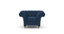 Load image into Gallery viewer, Milano Chesterfield Club Cobalt Boutique Velvet handmade