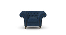 Load image into Gallery viewer, Milano Chesterfield Club Cobalt Boutique Velvet handmade
