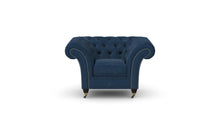 Load image into Gallery viewer, Milano Chesterfield Club Cobalt Boutique Velvet handmade