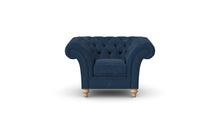 Load image into Gallery viewer, Milano Chesterfield Club Cobalt Boutique Velvet handmade