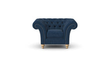 Load image into Gallery viewer, Milano Chesterfield Club Cobalt Boutique Velvet handmade