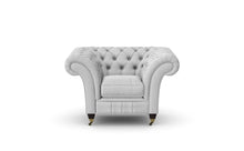 Load image into Gallery viewer, Milano Chesterfield Club Silver Boutique Velvet handmade