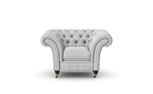 Load image into Gallery viewer, Milano Chesterfield Club Silver Boutique Velvet handmade