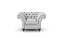 Load image into Gallery viewer, Milano Chesterfield Club Silver Boutique Velvet handmade