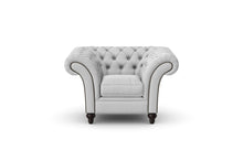 Load image into Gallery viewer, Milano Chesterfield Club Silver Boutique Velvet handmade