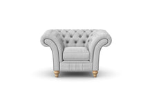 Load image into Gallery viewer, Milano Chesterfield Club Silver Boutique Velvet handmade