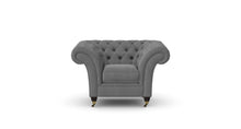 Load image into Gallery viewer, Milano Chesterfield Club Grey Boutique Velvet handmade