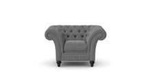 Load image into Gallery viewer, Milano Chesterfield Club Grey Boutique Velvet handmade