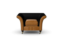 Load image into Gallery viewer, Milano Chesterfield Club Buckskin Old English Leather handmade