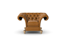 Load image into Gallery viewer, Milano Chesterfield Club Buckskin Old English Leather handmade