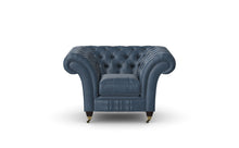 Load image into Gallery viewer, Milano Chesterfield Club Ocean Old English Leather handmade