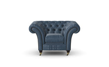 Load image into Gallery viewer, Milano Chesterfield Club Ocean Old English Leather handmade