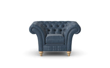 Load image into Gallery viewer, Milano Chesterfield Club Ocean Old English Leather handmade